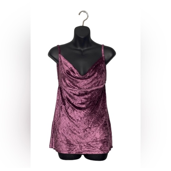 Free People Intimately All Night Velvet Tunic In Fig Jam Size Large - Picture 4 of 10